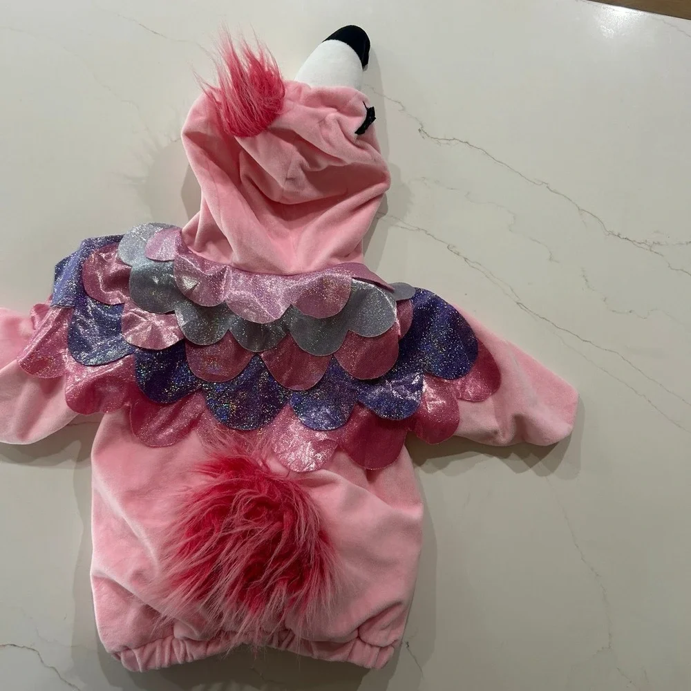 Baby Pink Flamingo Halloween Costume 12-18 Months Excellent condition - Picture 3 of 5